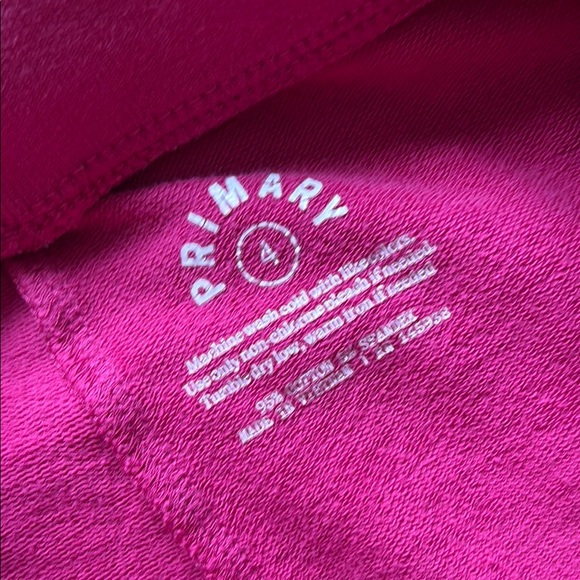 Primary Cotton Joggers Pair, Pink and Orange, size 4 - Picture 3 of 4